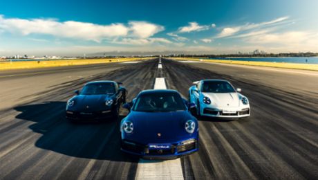 Porsche 911 Turbo S: „Launch Control“ am Flughafen von Sydney